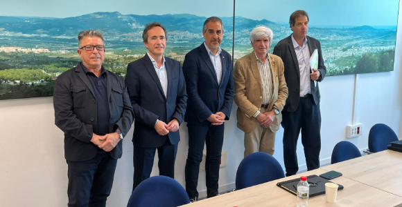 El president de PIMEC Baix Llobregat–l’Hospitalet, Joan Soler, i el delegat del Govern a Barcelona, Joan Borràs, van acordar seguir treballant conjuntament 
