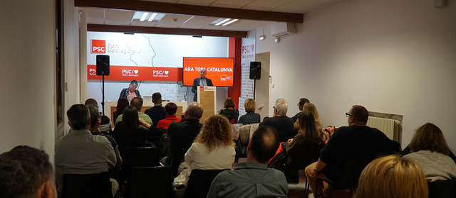 Reunió celebrada aquest dijous a la federació socialista del Baix Llobregat