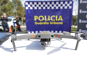 La Guàrdia Urbana de Molins de Rei va presentar ahir dijous el dron