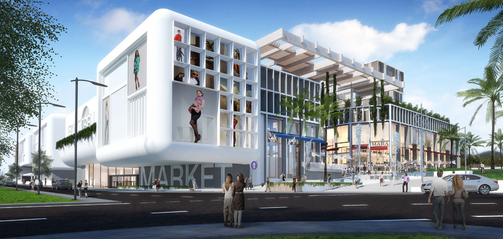 Imatge del futur centre comercial que es construirà a Esplugues de Llobregat