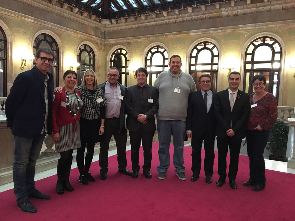 La reunió es va celebrar al Parlament de Catalunya