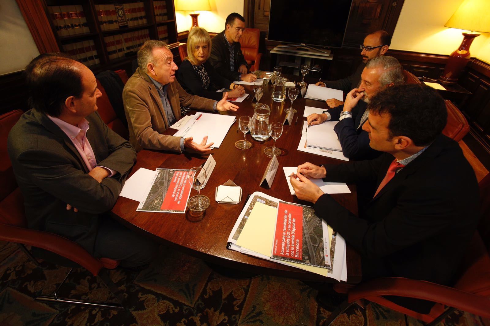 Reunió celebrada a la seu de la Delegació del Govern de l'Estat a Barcelona