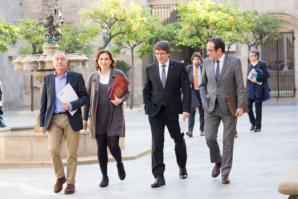 La reunió de traball es va fer al Palau de la Generalitat