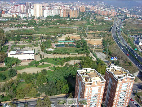 El parc de Can Mercader és una de les poques zones verdes que té la ciutat