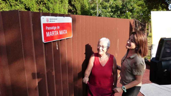 Marta Mata ja té el seu passeig a Gavà