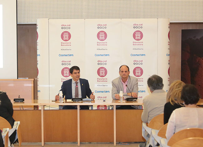 El president de la Diputació de Barcelona, Marc Castells, va presentar ahir l’acció de la corporació durant l’actual mandat al Baix Llobregat