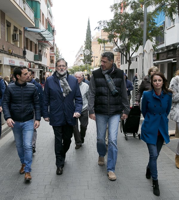 POLÍTICA: El president del Govern, Mariano Rajoy, visita Castelldefels