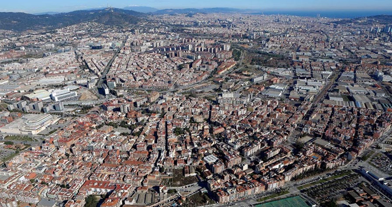 Imatge aèria de Cornellà de Llobregat