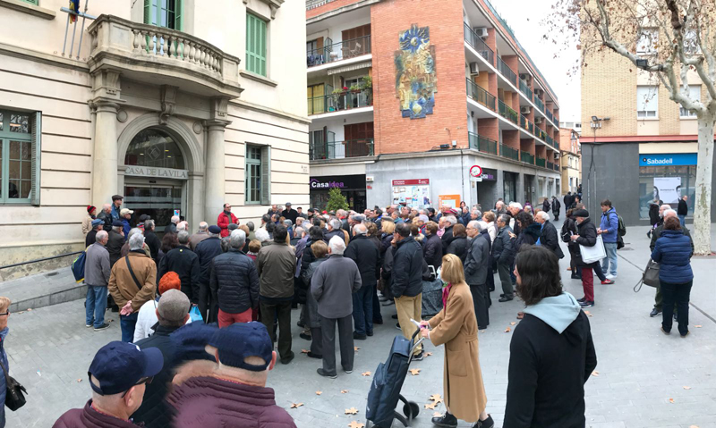 Els jubilats de Sant Feliu es mobilitzen per unes pensions dignes