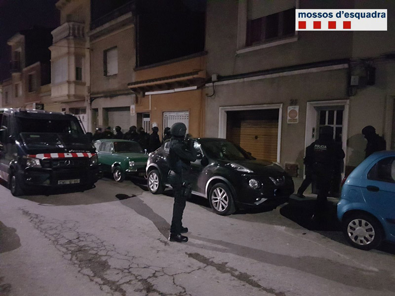 De moment hi ha 17 detinguts, 5 a la demarcació del Baix Llobregat-Garraf