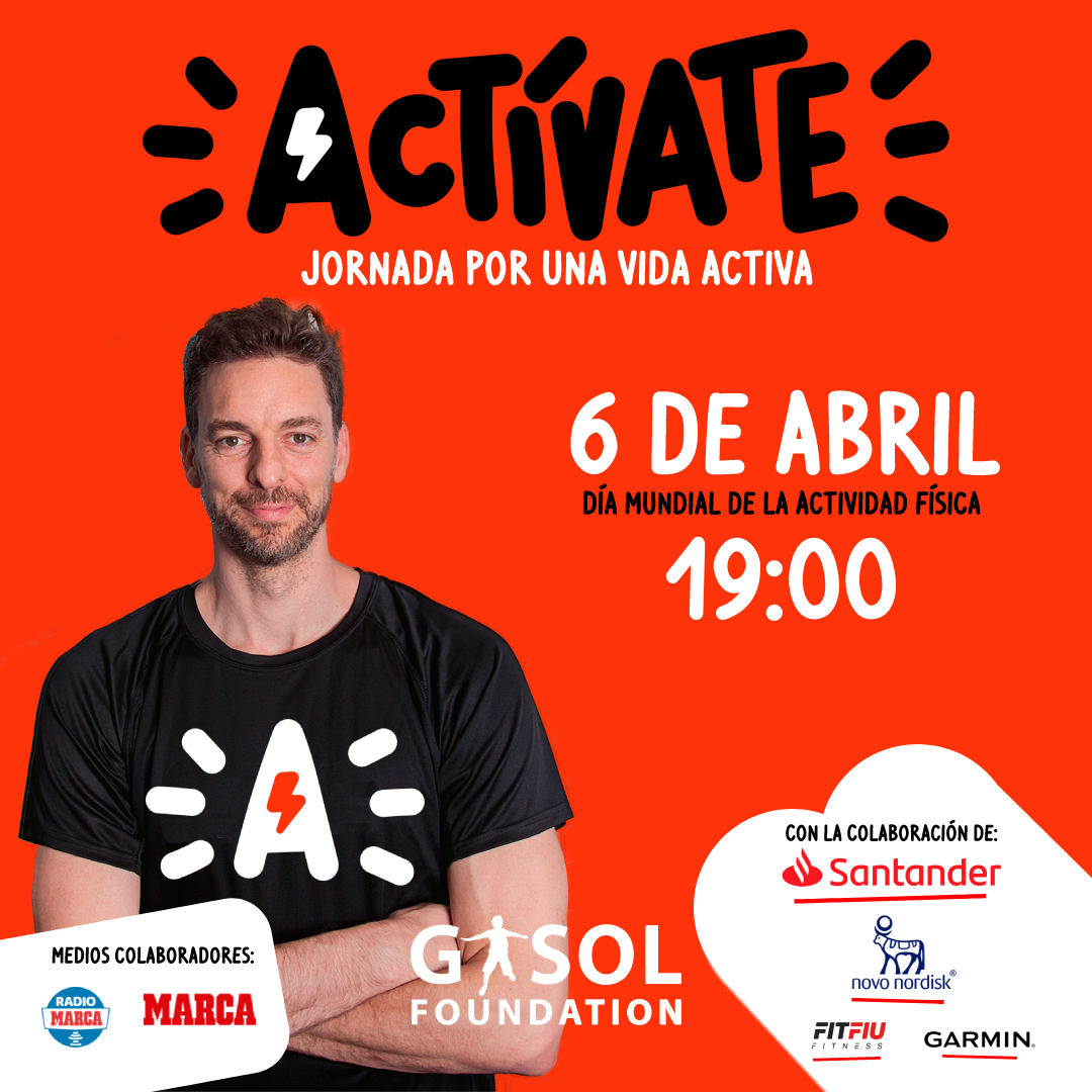 Creatividad promocional Jornada Actívate Gasol Foundation