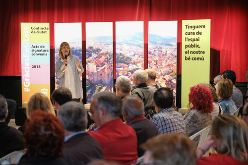 Acte Contracte de Ciutats i convenis amb les entitats