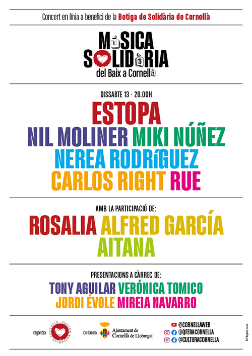 laNegreta MusicaSolidariaCorpus2020 Poster CA 1