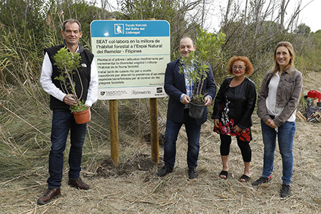 SEAT employees plant 414 trees in the Llobregat Delta 01 HQ
