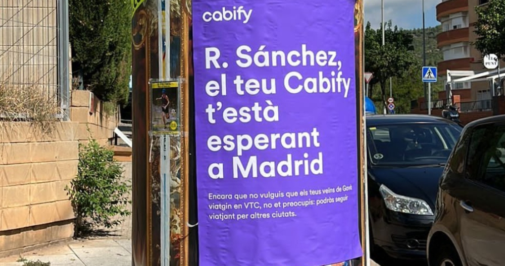 campan a de cabify contra la ministra raquel sa nchez en gava barcelona 11 1000x528
