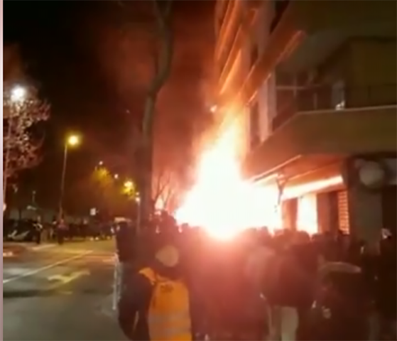 Incident el passat diumenge a l'avinguda Baix Llobregat