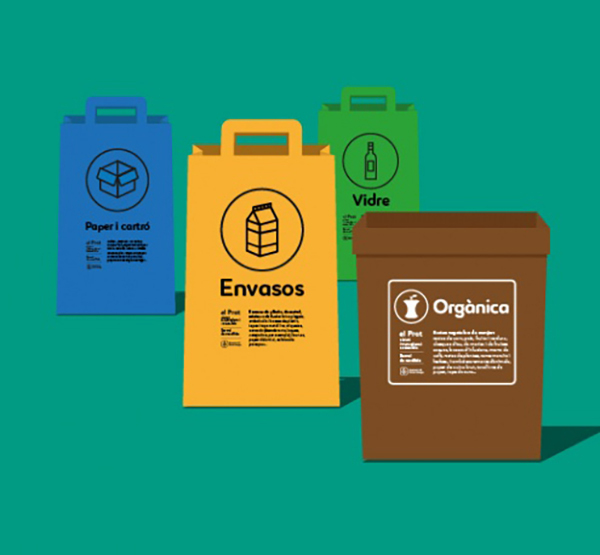 MEDIA AMBIENT: L'Ajuntament del Prat regala bosses reutilitzables per a escombraries i un cubell per a l'orgànica 