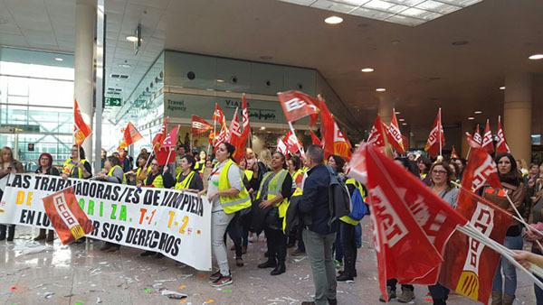 ECONOMIA: Convocada una vaga del servei de neteja de l’Aeroport de Barcelona-El Prat durant el Mobile World Congress 