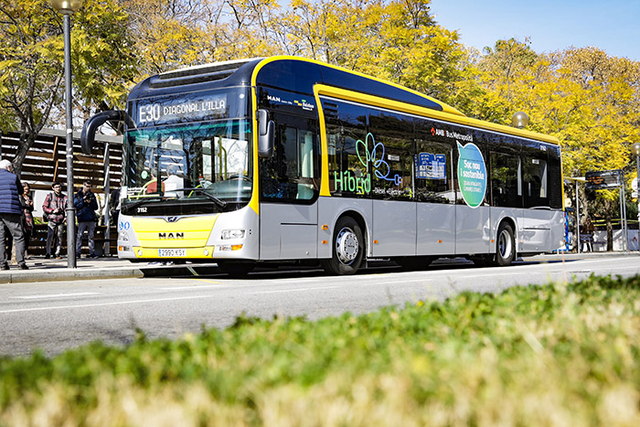 els 128 autobusos nous híbrids i elèctrics que han arribat a principis d'any a l'AMB, 7 autobusos es destinaran a Sant Just Desvern