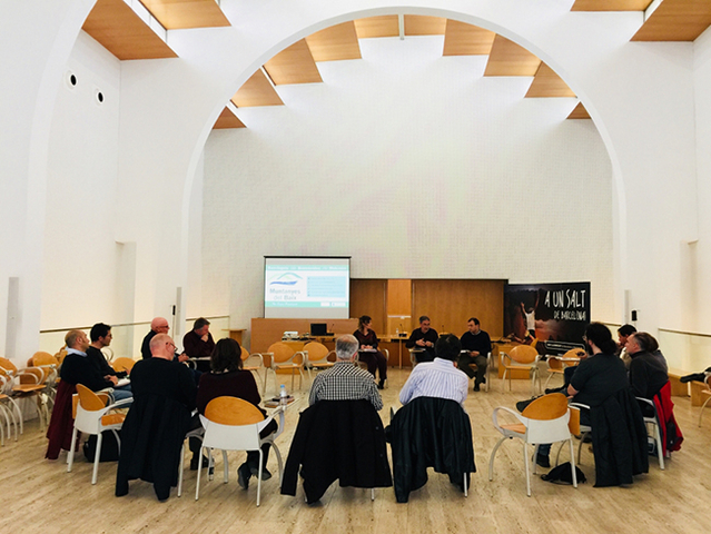 La seu del Consell Comarcal a Sant Feliu de Llobregat va ser escenari ahir 3 d’abril de la reunió de la Comissió de Seguiment de les Muntanyes del Baix