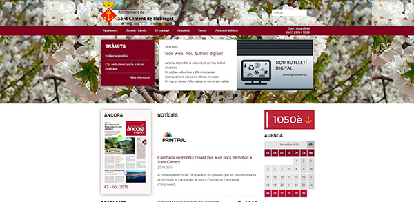 TECNOLOGIA: La Diputació de Barcelona impulsa el nou web municipal de Sant Climent de Llobregat