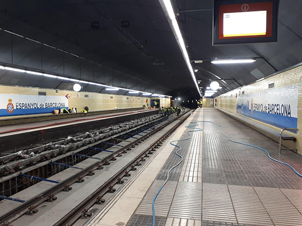 SOCIETAT: Acaben els treballs de millora de la infraestructura a la línia Llobregat-Anoia de FGC, entre les estacions de Gornal i Sant Boi