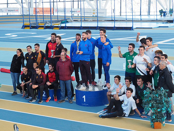 ESPORTS (ATLETISME): L’equip masculí del Cornellà Atlètic, tercer en el Campionat de Catalunya de Clubs en pista coberta