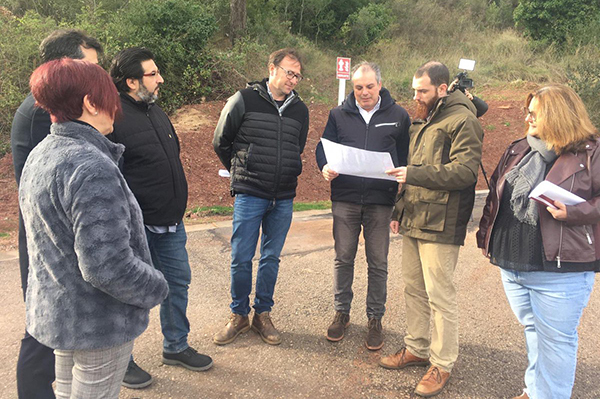  SOCIETAT: S'inauguren les obres de millora del subministrament d'aigua al veïnat del Taió, a Castellví de Rosanes
