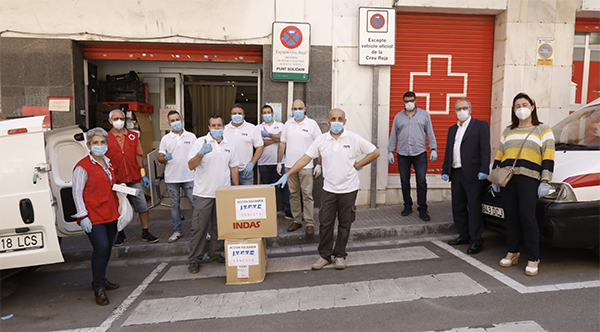 CRISI COVID-19: ITETE Conecta dona 4.5000 quilos de productes per a nadons i material de neteja i higiene a la Creu Roja de Viladecans