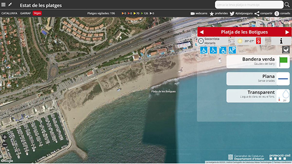 SUCCESSOS: Un home de 64 anys mor a la platja de les Botigues de Sitges