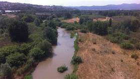 Riu Llobregat al seu pas pel municipi abrerenc