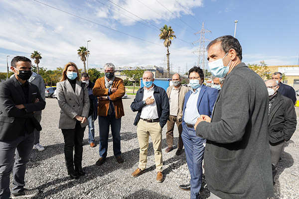 SOCIETAT: Visita a les obres de transformació de la C-245 entre Cornellà i Castelldefels