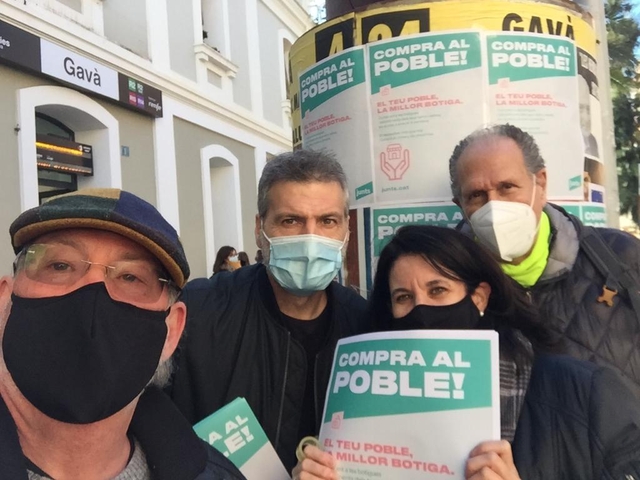 Junts per Catalunya-Baix Llobregat ha organitzat una campanya de suport al comerç local dels municipis de la comarca