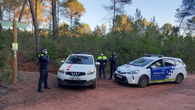 A l'actuació policial hi van col·laborar els Mossos d'Esquadra, la Policia Local i els Agents Rurals