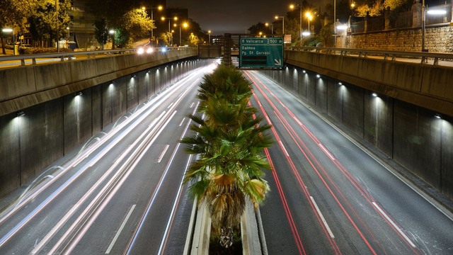 Les rondes de Dalt i Litoral, il·luminades amb projectors LED