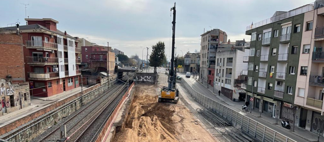 Avança el soterrament de les vies del tren a Sant Feliu