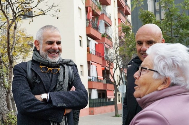 Carlos Carrizosa, durant una visita al municipi baixllobregatí
