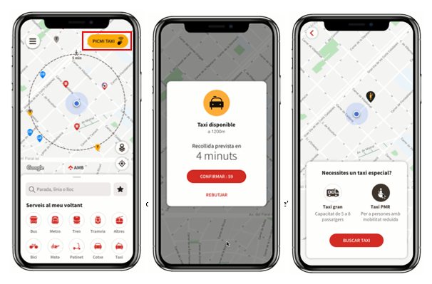 El taxi metropolità es digitalitza amb PICMI 
