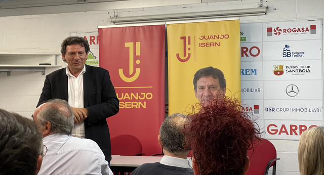 Juanjo Isern presenta el seu projecte als clubs del Baix Llobregat