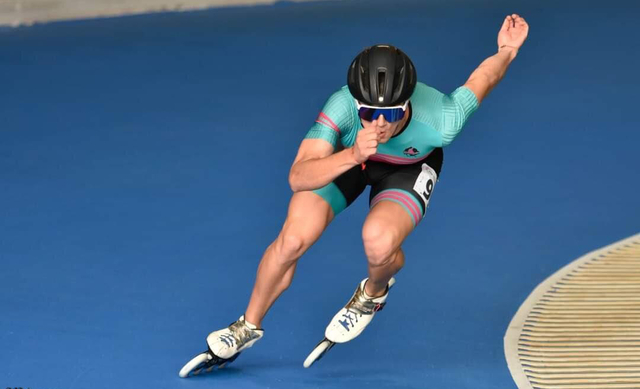 Domini pratenc en el Campionat d’Espanya en pista de patinatge de velocitat
