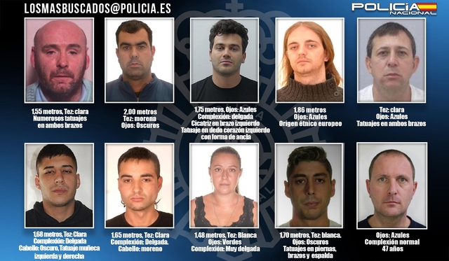 La Policia Nacional busca a deu fugitius que podrien trobar-se a Espanya 