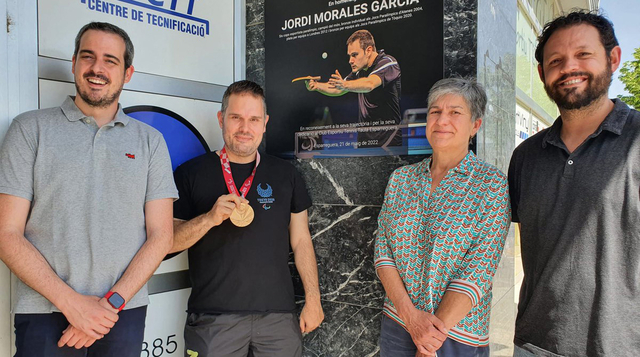 Homenatge al palista paralímpic esparreguerí Jordi Morales 