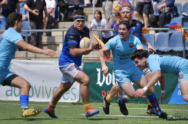ESPORTS (RUGBI, DIVISIÓ D’HONOR, PLAYOFF TÍTOL): La UE Santboiana guanya al Barça i accedeix a les semifinals