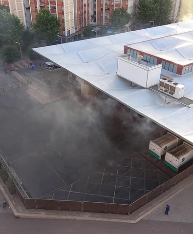 SUCCESSOS: Crema una parada al mercat de Sant Ildefons de Cornellà