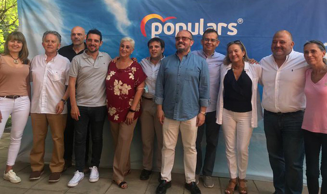 El president del Partit Popular de Catalunya, Alejandro Fernández, va participar en la trobada comarcal del partit del Baix Llobregat celebrada en Esplugues