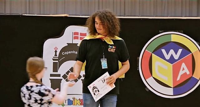 Mauro Ortega, tercer a l’Europeu de Rubik en categoria ‘Fewest Moves’