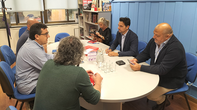 La reunió s'ha fet a la seu de CCOO Baix Llobregat, Alt Penedès, l’Anoia i el Garraf a Cornellà de Llobregat