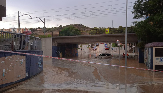 Les intenses pluges van afectar el Baix Llobregat