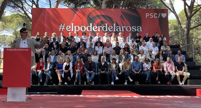 Illa va clausurar els parlaments polítics a la Festa de la Rosa del PSC, celebrada aquest diumenge a la pineda de Gavà