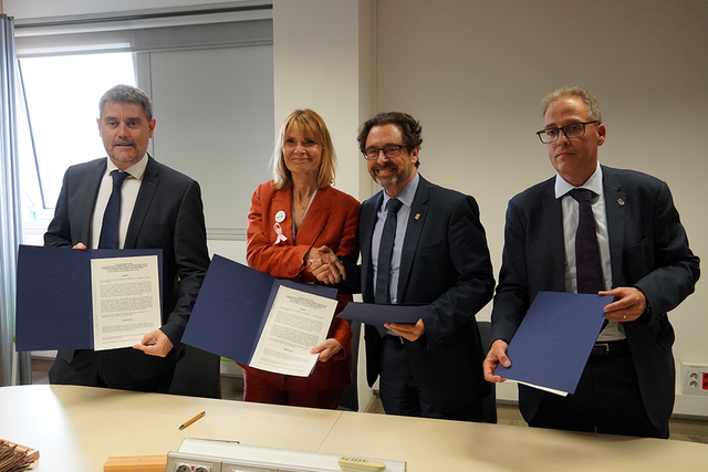 L'Ajuntament de Sant Boi de Llobregat va acordar un conveni de col·laboració amb la Universitat de Barcelona (UB), el seu centre de formació continuada IL3 i l’empresa Prologis 